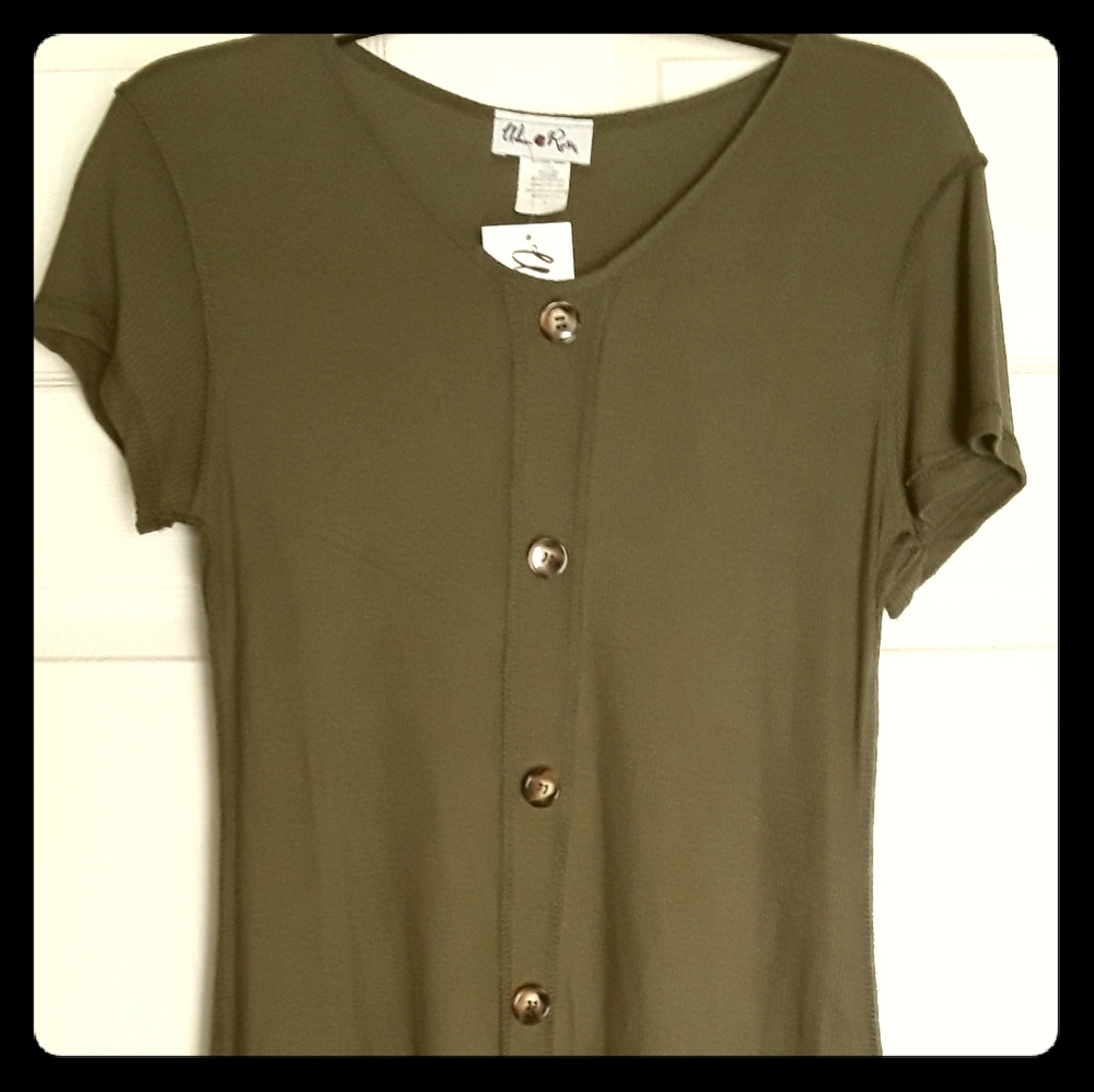 Olive green dress